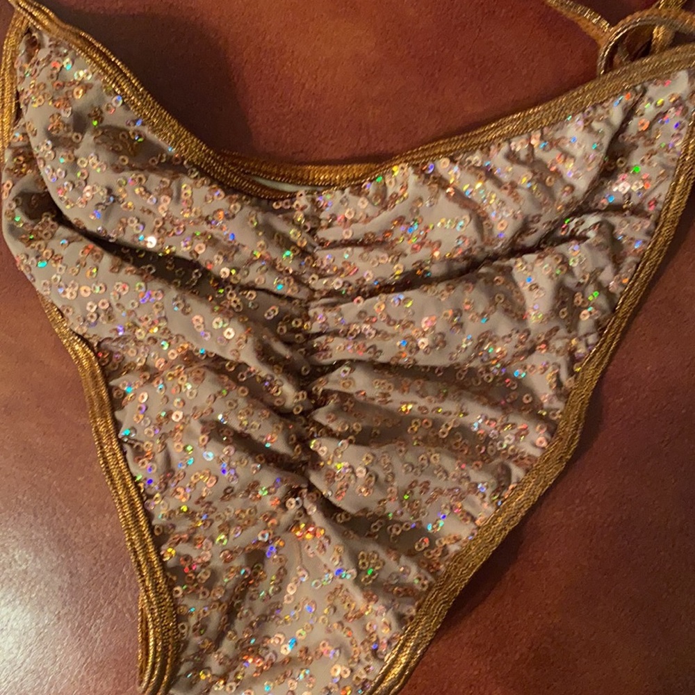Bronze sequin bikini - Picture 2 of 4